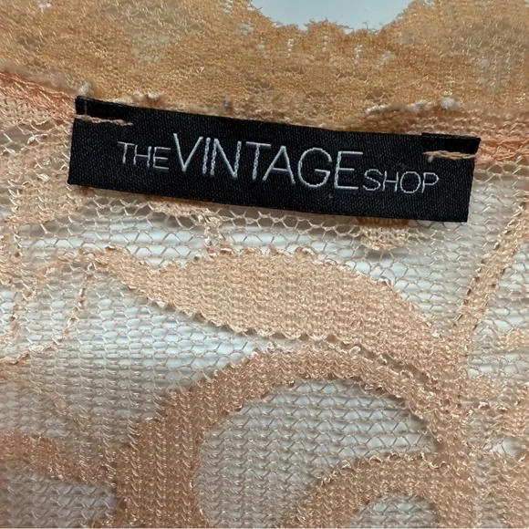 The Vintage Shop Peach Lace Midi Dress - Picture 5 of 7